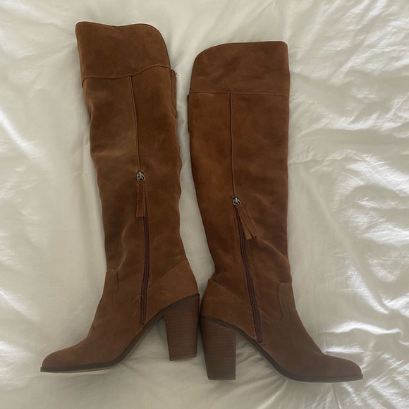 Dolce Vita Saddle Suede Ohanna Over The Knee Boots - Picture 3 of 7
